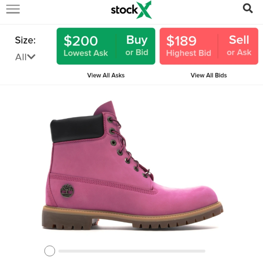 Breast cancer timberland boots size 8.5 LIMITED ED
